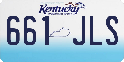 KY license plate 661JLS