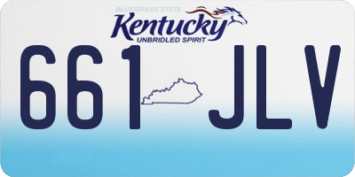 KY license plate 661JLV