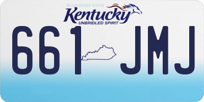 KY license plate 661JMJ