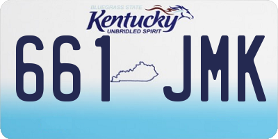 KY license plate 661JMK