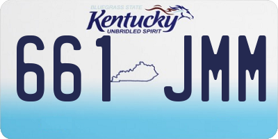 KY license plate 661JMM
