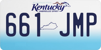 KY license plate 661JMP