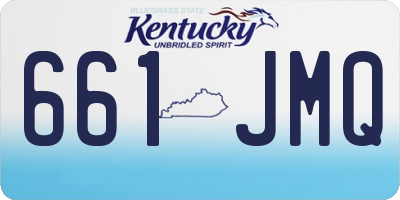 KY license plate 661JMQ