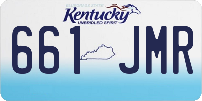 KY license plate 661JMR