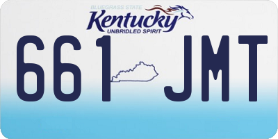 KY license plate 661JMT