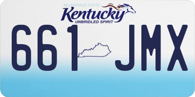 KY license plate 661JMX