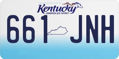KY license plate 661JNH