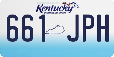 KY license plate 661JPH