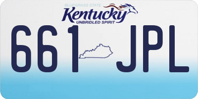 KY license plate 661JPL