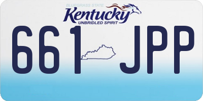 KY license plate 661JPP