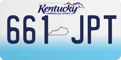 KY license plate 661JPT