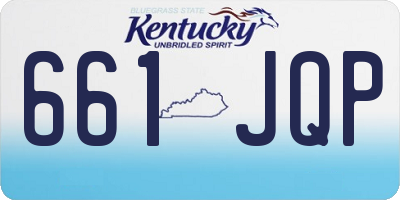 KY license plate 661JQP