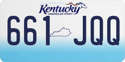 KY license plate 661JQQ