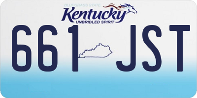 KY license plate 661JST