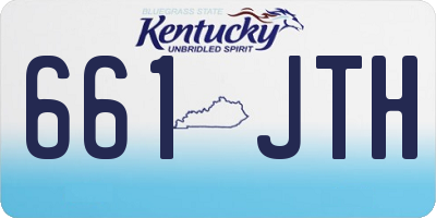 KY license plate 661JTH