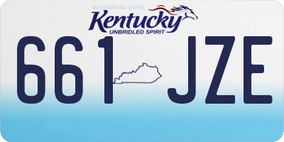 KY license plate 661JZE