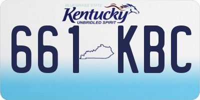 KY license plate 661KBC