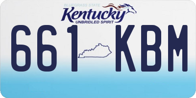 KY license plate 661KBM