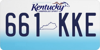 KY license plate 661KKE