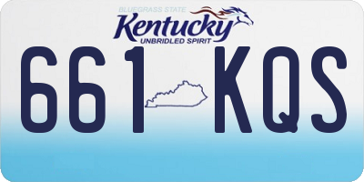 KY license plate 661KQS