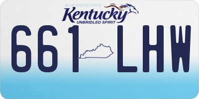 KY license plate 661LHW