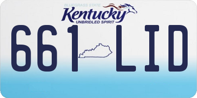 KY license plate 661LID