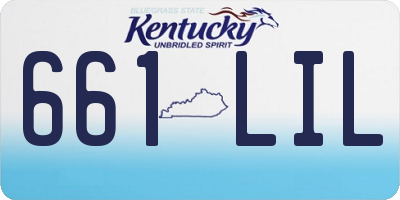 KY license plate 661LIL