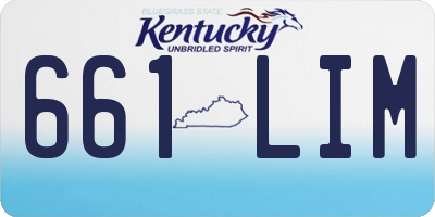 KY license plate 661LIM