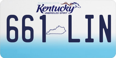 KY license plate 661LIN