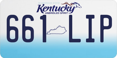 KY license plate 661LIP
