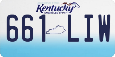 KY license plate 661LIW