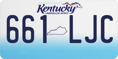 KY license plate 661LJC