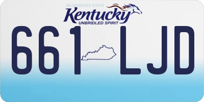 KY license plate 661LJD
