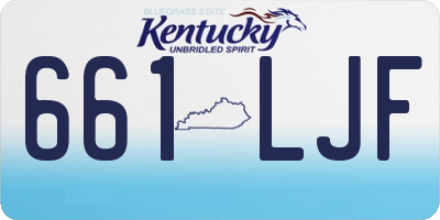 KY license plate 661LJF
