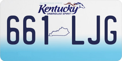 KY license plate 661LJG