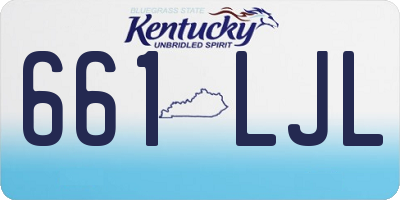 KY license plate 661LJL