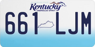 KY license plate 661LJM