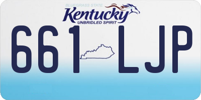KY license plate 661LJP