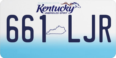 KY license plate 661LJR