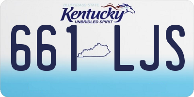 KY license plate 661LJS
