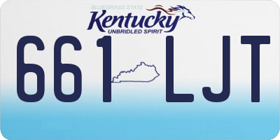 KY license plate 661LJT