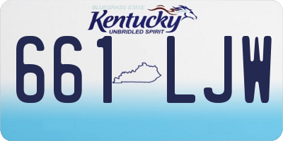 KY license plate 661LJW