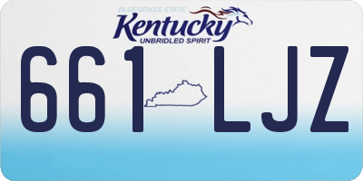 KY license plate 661LJZ