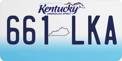 KY license plate 661LKA