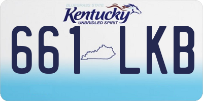 KY license plate 661LKB
