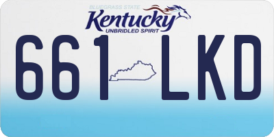 KY license plate 661LKD