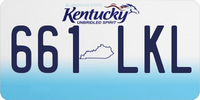 KY license plate 661LKL