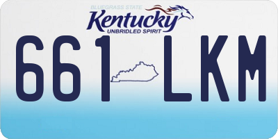 KY license plate 661LKM