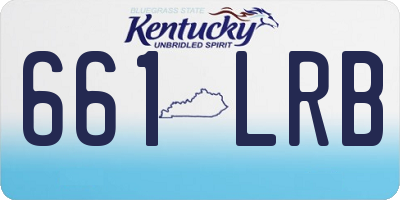 KY license plate 661LRB