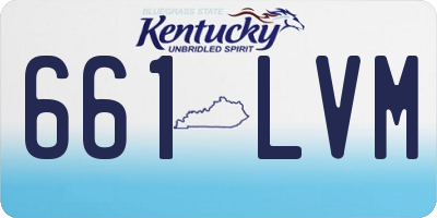 KY license plate 661LVM
